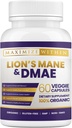 Maximum Slim Lion's Mane & DMAE Capsules: Enhance Memory, Boost Mental Clarity, and Sharpen Focus - 60 Capsules for Maximum Cognitive Support