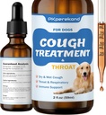 Cough Treatment for Dogs - Relives Sore Throat, Dry & Wet Cough - Trachea Collapse and Respiratory Support - Immune Supplement for Dogs - Natural Herbal Remedy 2 oz