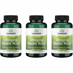 Swanson Stinging Nattle Root (Urtica Dioica) - Βότανο συμπλήρωμα - (100 κάψουλες, 500mg) (3 Συσκευασία)