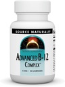 Source Naturals Product Image Advanced B-12 Complex,Promotes Normal Folic Asit Metabolism*, 5 MG - 30 Lozenges