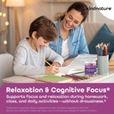 kindnature L-Theanine Gummies 200mg – Vegan Calm & Focus Supplement for Adults & Kids Ages 4+ – Mixed Berry Chewable, Low Sugar, Non-Drowsy*