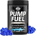 PMD Sports Pump Yakıt Insanlığı - Premium Pre Workout Toz & Muscle Pump, Greater Focus, Endurance & Recovery, Premium Kreine, Arginine & Beta Alanine - Arctic Blue Blast (30 hizmet)