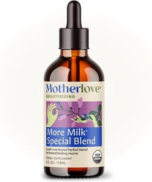 Motherlove More Γάλα Ειδική Βάμμα Χρώμα (4 oz Μέγεθος Αξίας) Βότανο Γαλουχία συμπλήρωμα w/Goat’s Rue to Build Breast Tissue & Support Breast Milk Supply—USDA Certified Organic, Vegan, Soy-Free