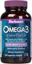 Bluebonnet Beslenme Omega-3 Kosher Fish Oil, Natural Triglyceride Form, Gluten-Free, Dairy-Free, Kosher sertifikalı, Non-GMO, 3rd Party Tested, Molecularly Distilled, 120 Vegetarian Softgel, 60