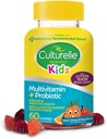 Culturelle Kids Multivitamin + Probiyotik For Kids (Ages 2+) - 60 Kont, Peach-Orange & Karma Berry Flavor - Digestive Health & Immune Support Gummies with Lutein to Support Eye Health